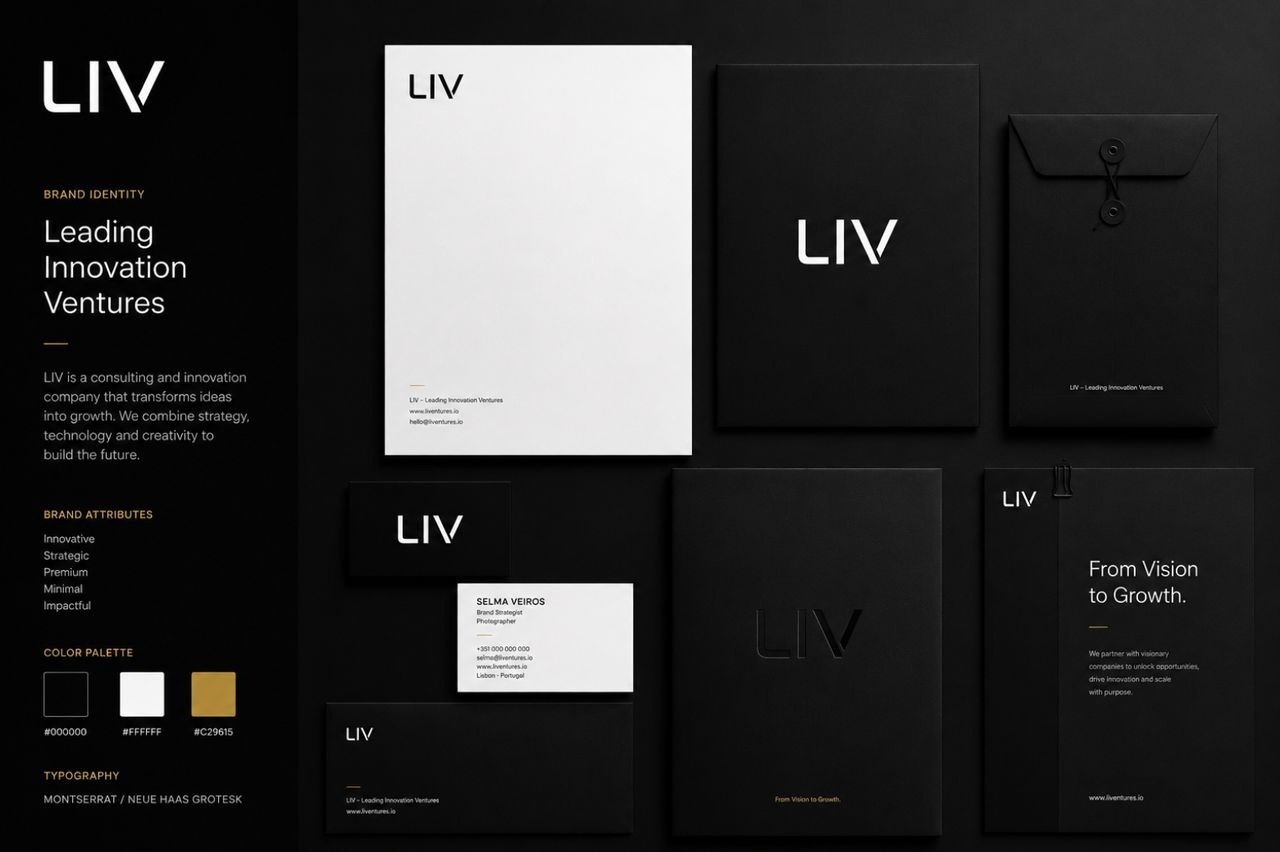 Identidade de marca LIV